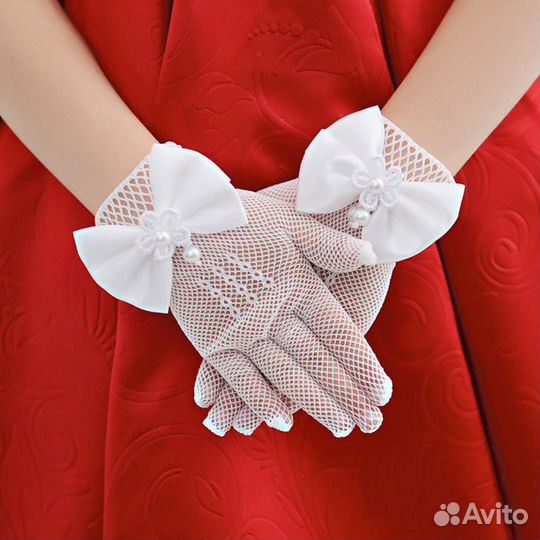 Новые перчатки белые, розовые, черные, красные