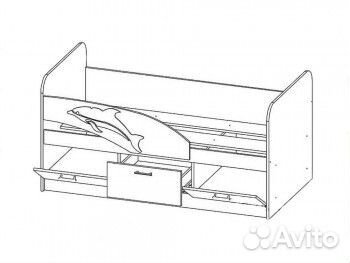 Детская кровать от 3 лет с бортиками