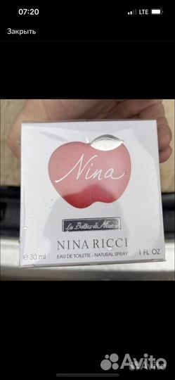 Духи женские nina ricci