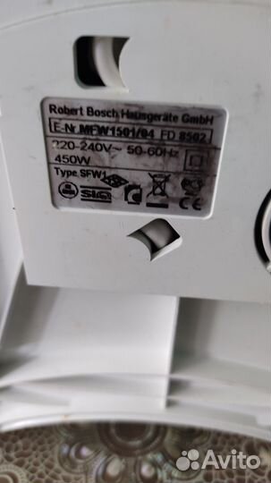 Электр. мясорубка Bosch, не рабочие, цена за 2 шт