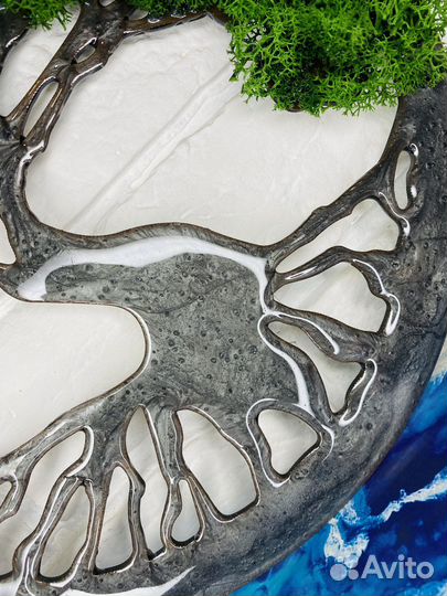 Картина из стабилизированного мха