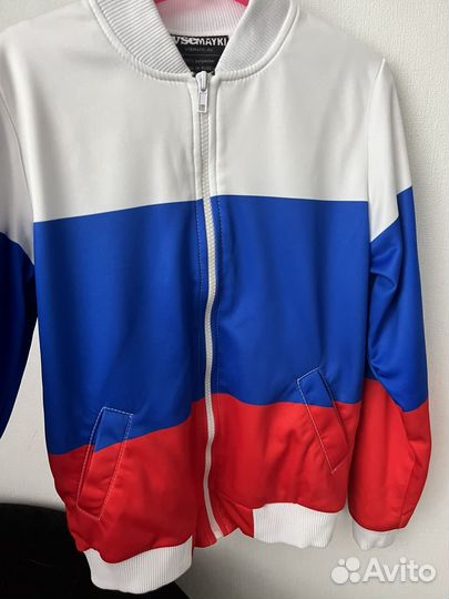 Бомбер триколор 140 см
