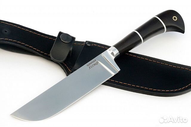 Нож Узбек (х12мф, чёрный граб)