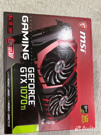 Видеокарта msi 1070 TI