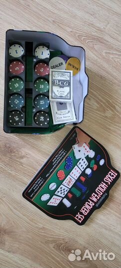 Набор для покера в железном боксе