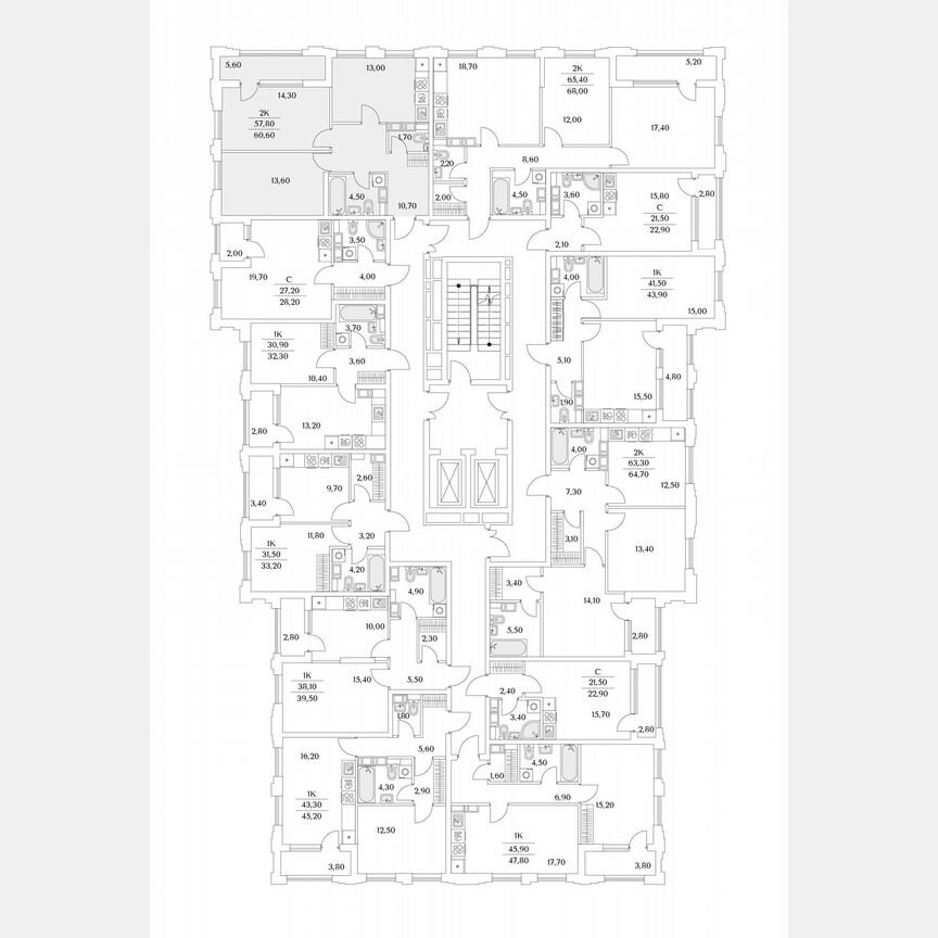 2-к. квартира, 20,5 м², 11/13 эт.