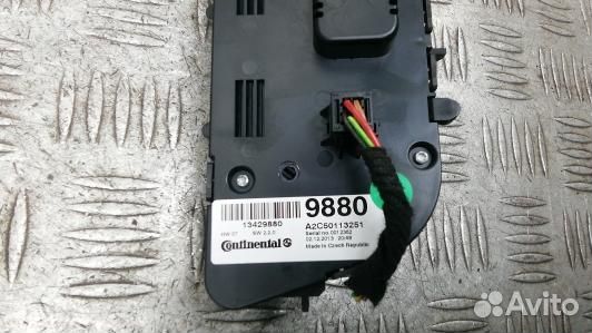 Блок управления печки и климат-контроля opel mokka