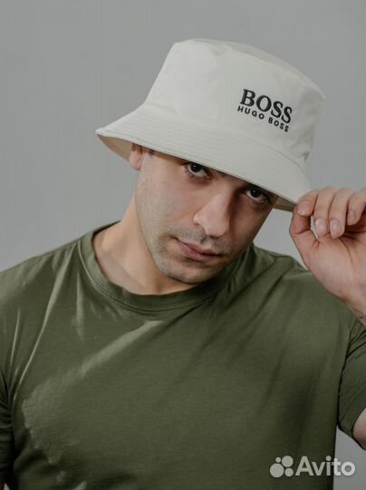 Панама мужская летняя белая Hugo Boss