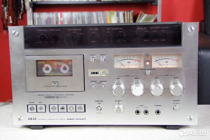 Кассетная дека Akai GXC-570DII. Япония. Винтаж