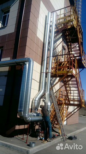 Установка дымохода