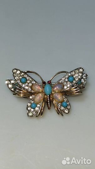 Винтажная брошь Бабочка Jamaz США