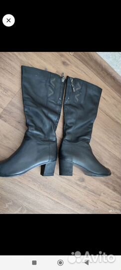 Сапоги нат. кожа, весна-осень 36-37 р