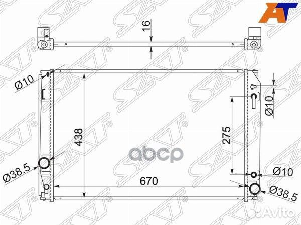 Радиатор Toyota Alphard (H20,H30) 08-23 / Vellfire