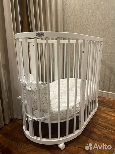 Кроватка трансформер Dreams Premium бук + бортики