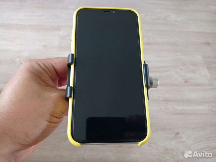 Держатель телефона на руль велосипеда. Черный