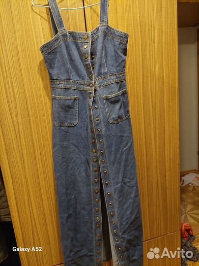 Джинсовое платье сарафан