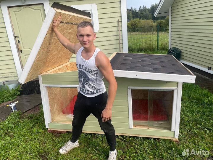 Будка для собаки утепленная