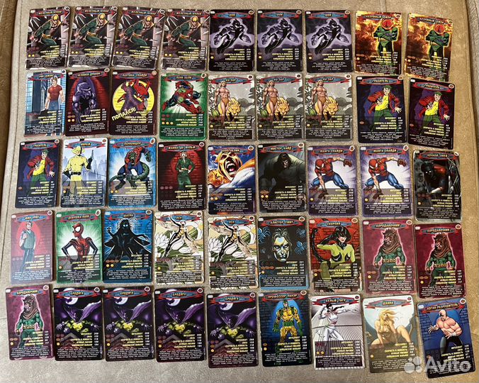 Карточки человек паук герои и злодеи 1 серия