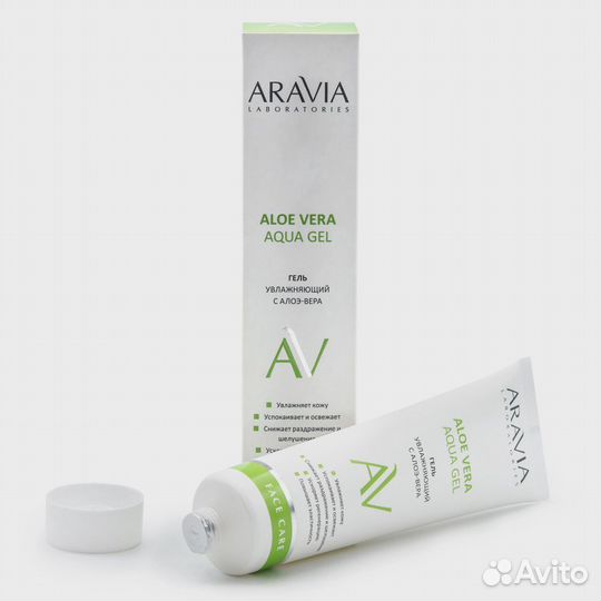 Aravia увлажняющий гель С алоэ-вера aloe vera aqua
