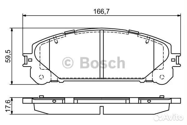 Колодки тормозные дисковые перед 0986494686