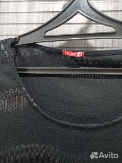 Кофта с пайетками длинный рукав