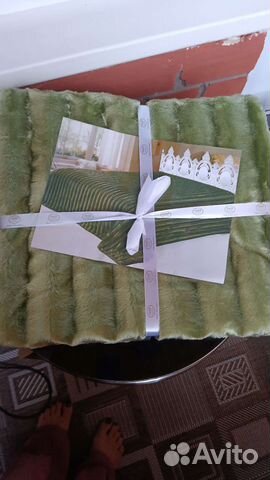 Плед новый, двух сторонний