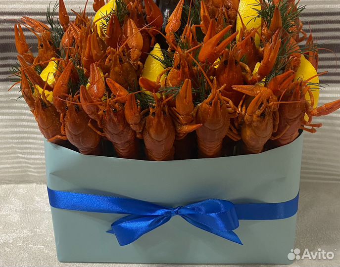 Мужские букеты Мясные букеты Букет из раков