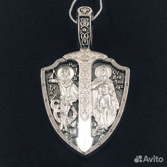 Икона Георгий Победоносец и Александр Невский(914)