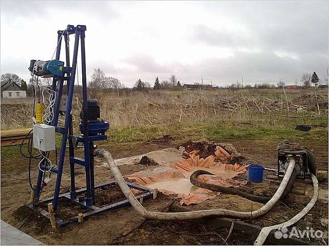 Бурение скважин в домах и приямках