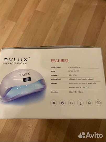 Лампа для маникюра профессиональная ovlux LED UV