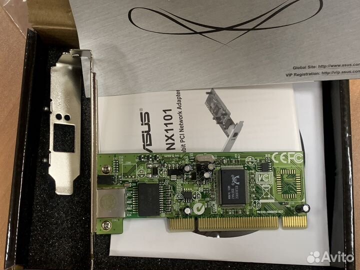 Сетевая плата asus Ethernet 10/100/1000 (шина pci)