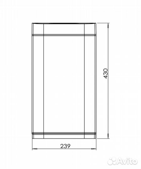 Сенсорное ведро для мусора 12 л java S-883-12W