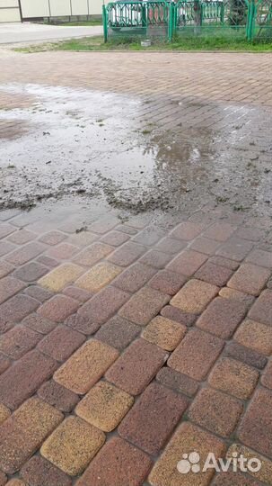 Мойка тротуарной плитки,промышленных полов