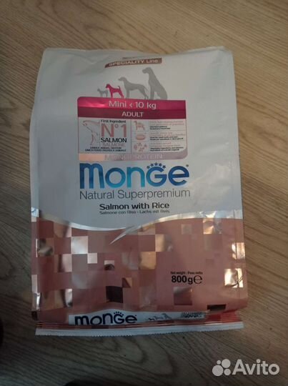 Корм Monge для собак мелких пород 800гр