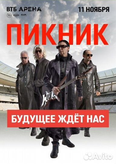 Билеты на концерт Пикник 11.11.2023