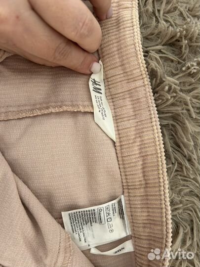 Юбка рубашка H&M вельветовая xs