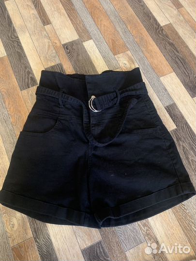 Шорты с высокой талией