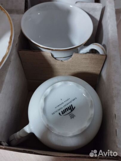 Новый фарфоровый чайный набор. Чехия