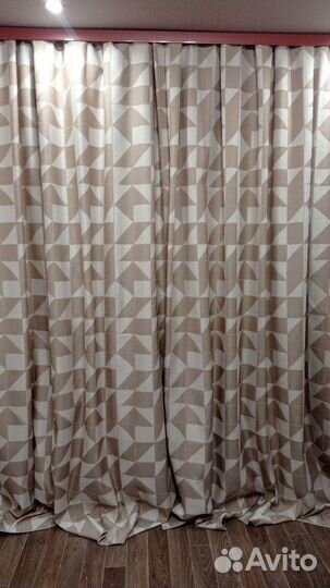 Шторы новые лен плотный