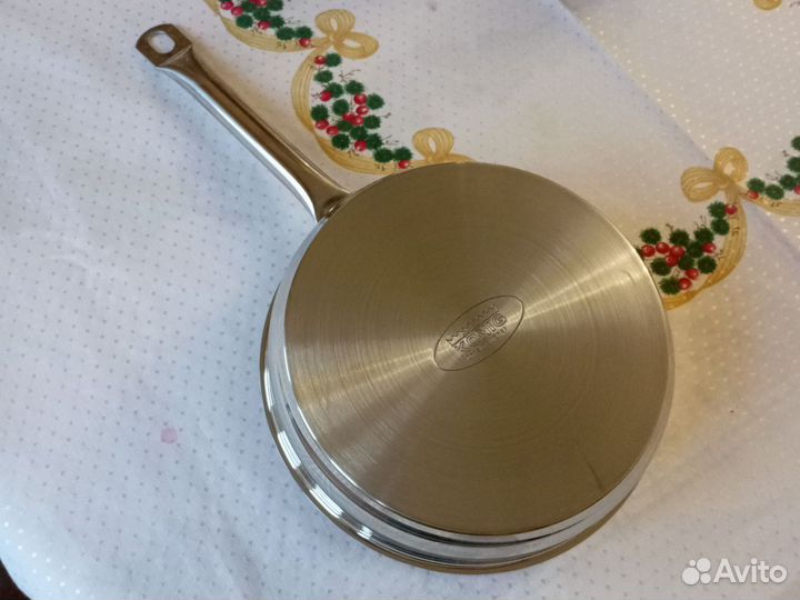 Сковородка из нержавейки. 24х5.5 см. Konig. Новая