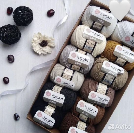 Мягкая пряжа YarnArt jeans для вязания из Турции