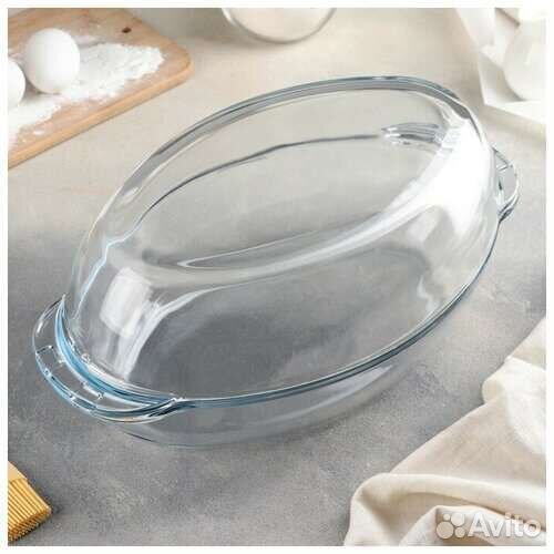 Утятница с Крышкой 2,0л. Овальная