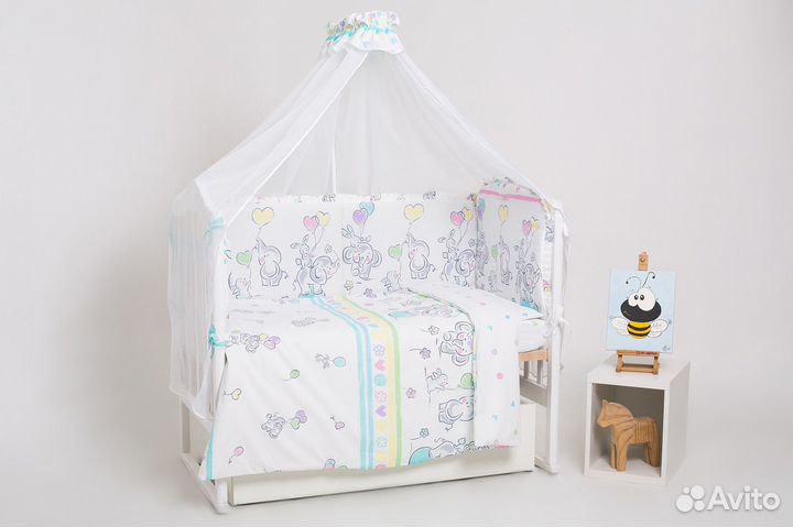 Набор, бортики в детскую кроватку