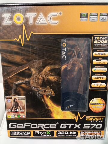 Видеокарта zotac GeForce GTX570 AMP Edition RTL