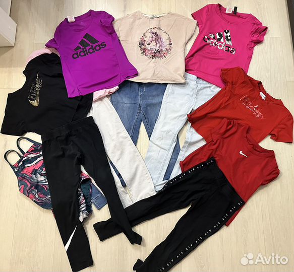 Пакет брендовых вещей на девочку 134