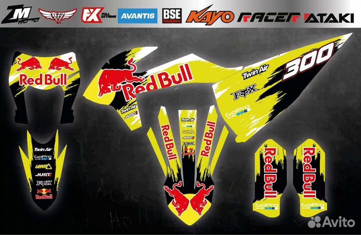 Наклейки на мотоцикл ktm avantis zuumav zuum