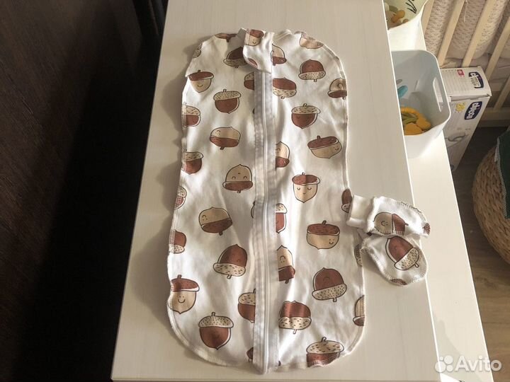Кокон для новорожденных,царапки в подарок
