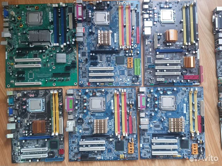 9 Материнских плат на запчасти