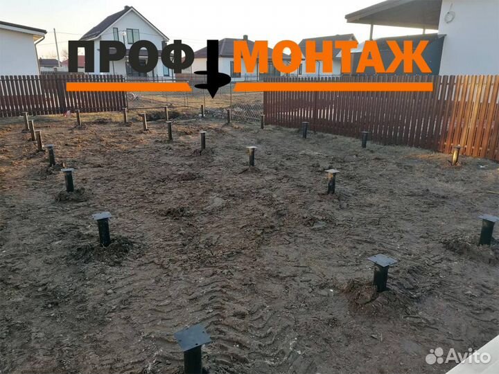 Винтовые сваи монтаж под ключ