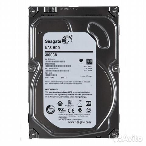 Жесткий диск 3.5 SATA 3TB Seagate NAS ST3000VN000